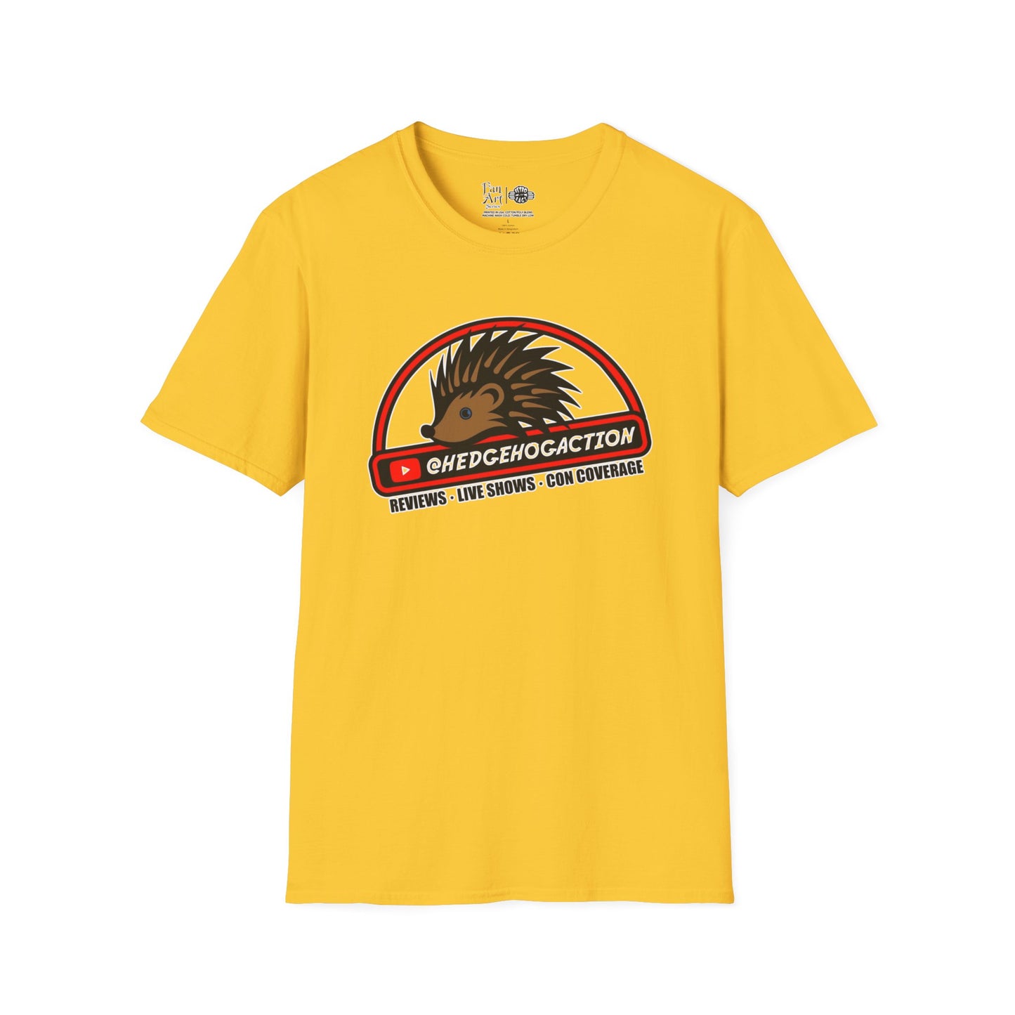 Hedgehog Action Logo | Mythic Legions | Fan Art | Soft T-Shirt