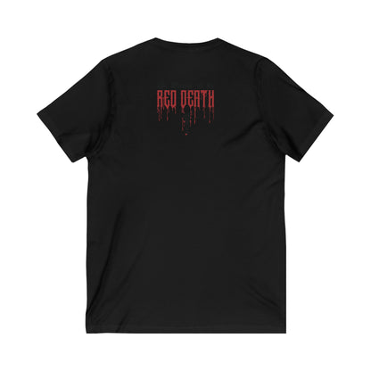 Masque of the Red Death, The | Black/Red | Figura Obscura | V-Neck T-Shirt