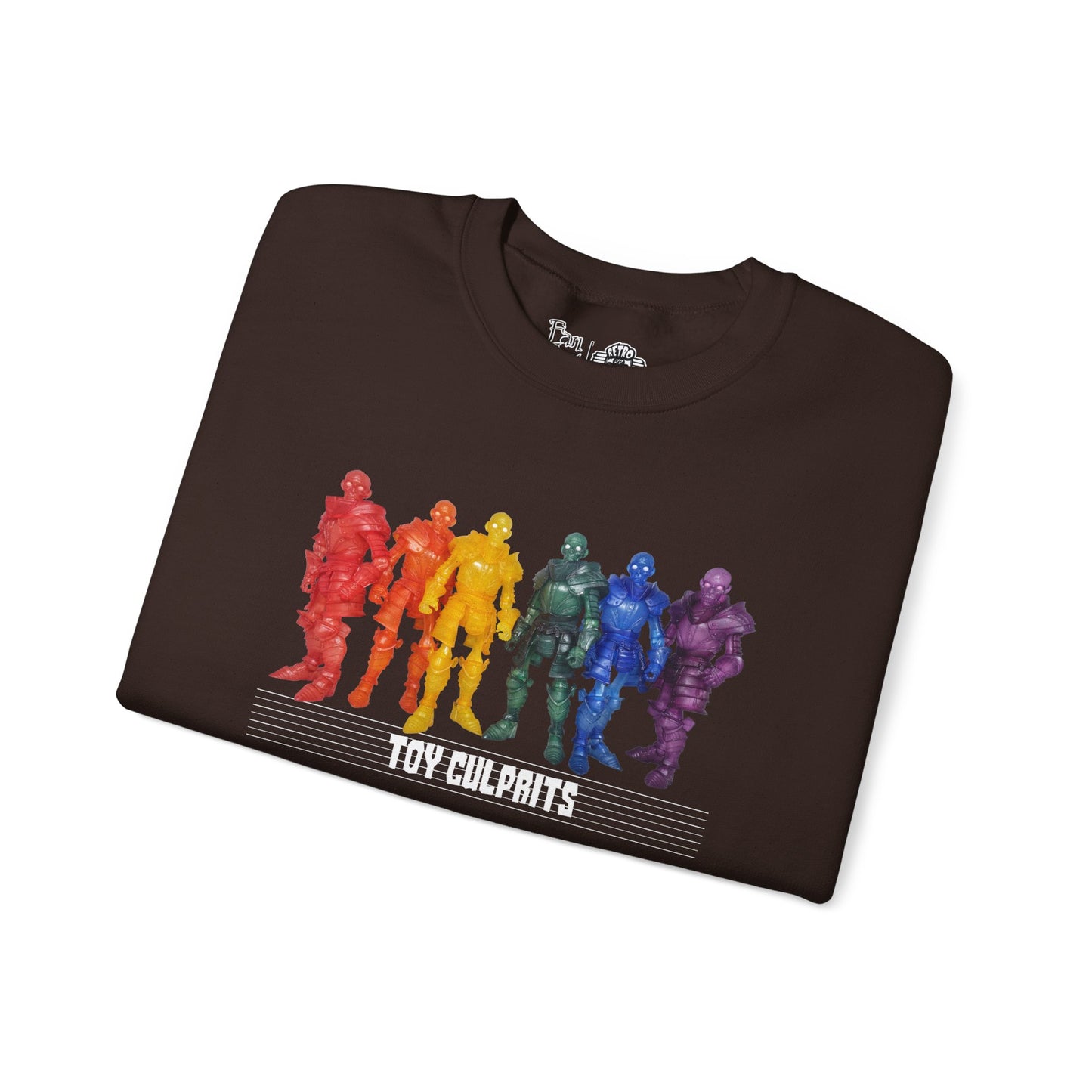 Rainbow Ghosts w/ Toy Culprits White Logo | Mythic Legions | Fan Art | Sweatshirt