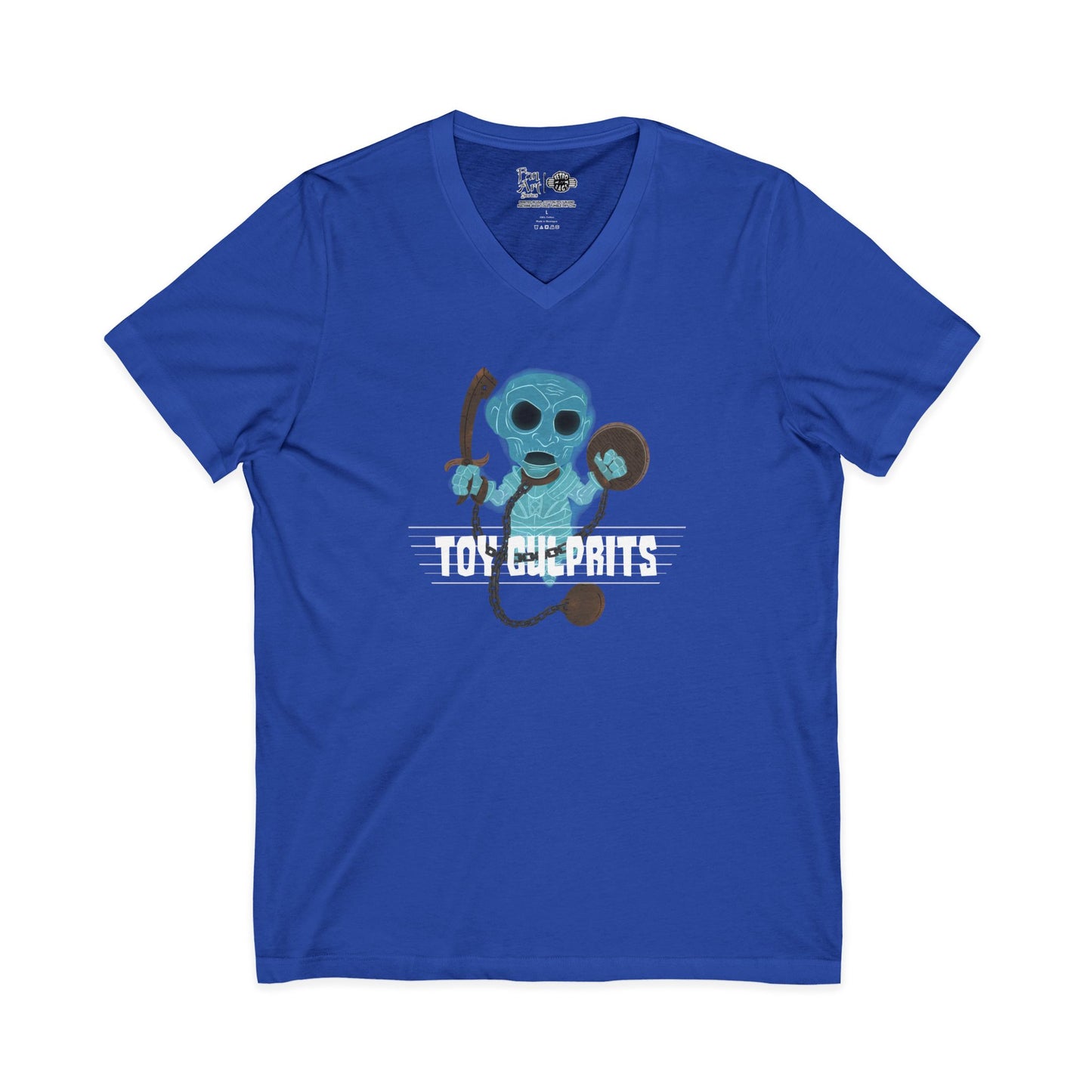 Toy Culprits Blue Ghost | Mythic Legions | Fan Art | V-Neck T-Shirt