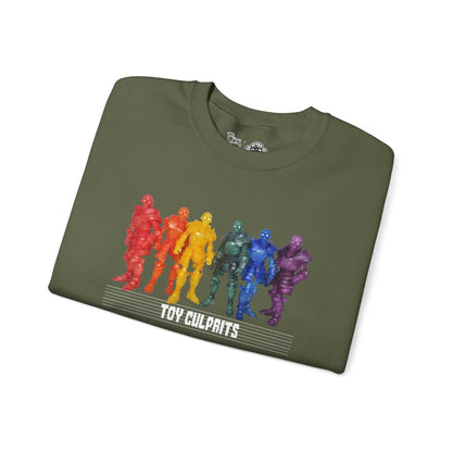Rainbow Ghosts w/ Toy Culprits White Logo | Mythic Legions | Fan Art | Sweatshirt