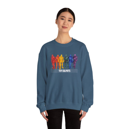 Rainbow Ghosts w/ Toy Culprits White Logo | Mythic Legions | Fan Art | Sweatshirt