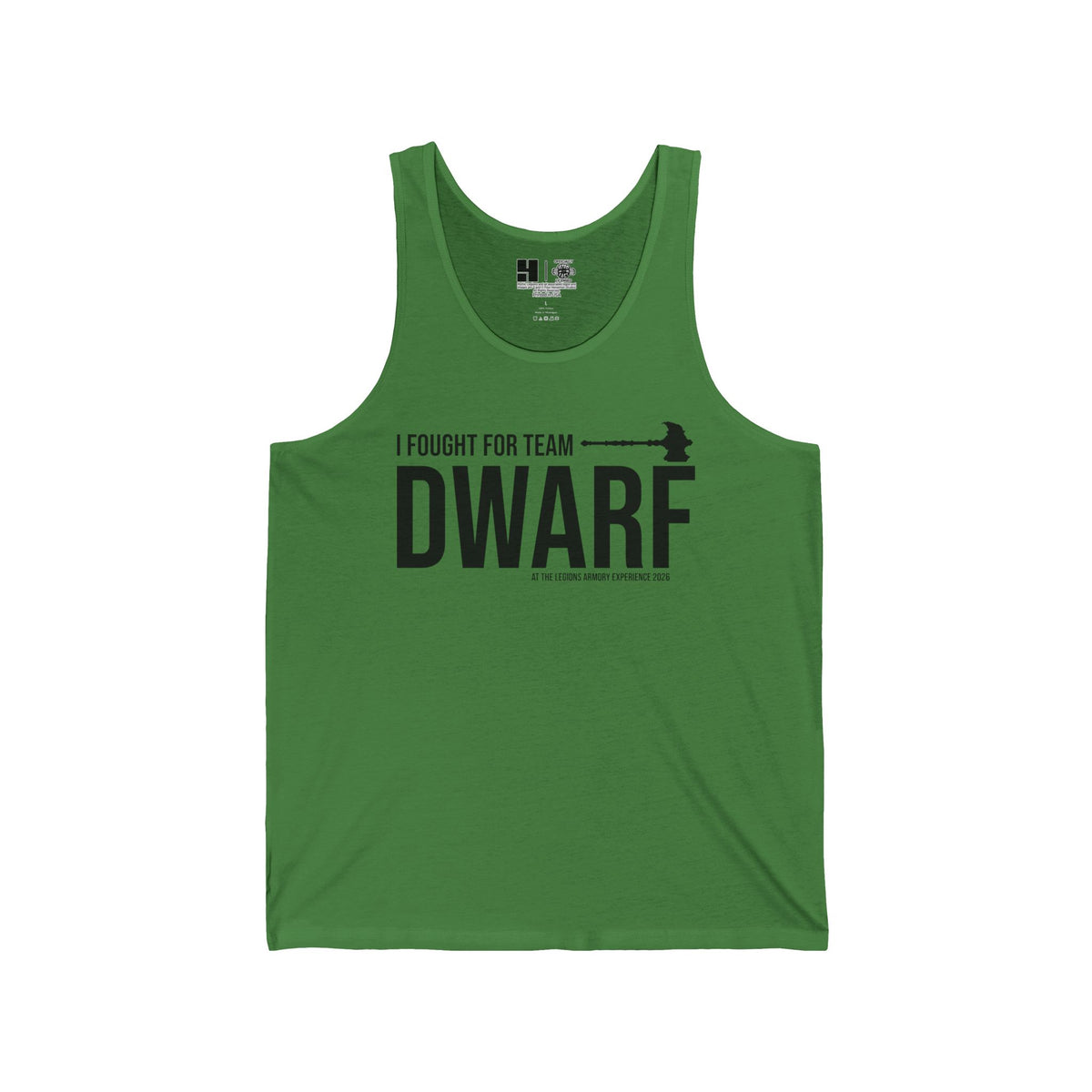 Team Dwarf Legions Con 2026 (Black Logo) | Mythic Legions | Tank Top