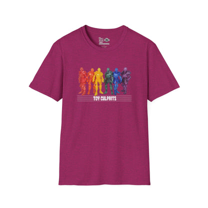 Rainbow Ghosts w/ Toy Culprits White Logo | Mythic Legions | Fan Art | Soft T-Shirt