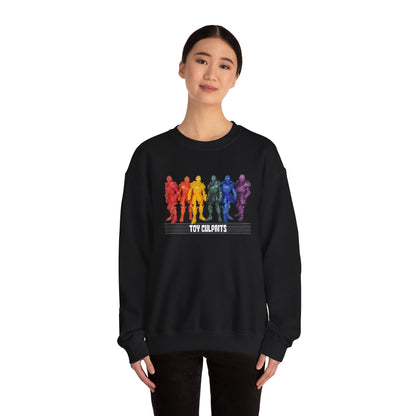 Rainbow Ghosts w/ Toy Culprits White Logo | Mythic Legions | Fan Art | Sweatshirt