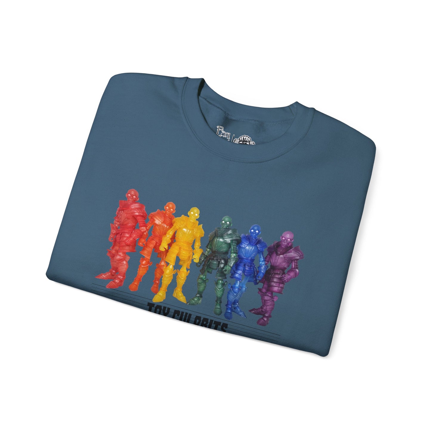 Rainbow Ghosts w/ Toy Culprits Black Logo | Mythic Legions | Fan Art | Sweatshirt