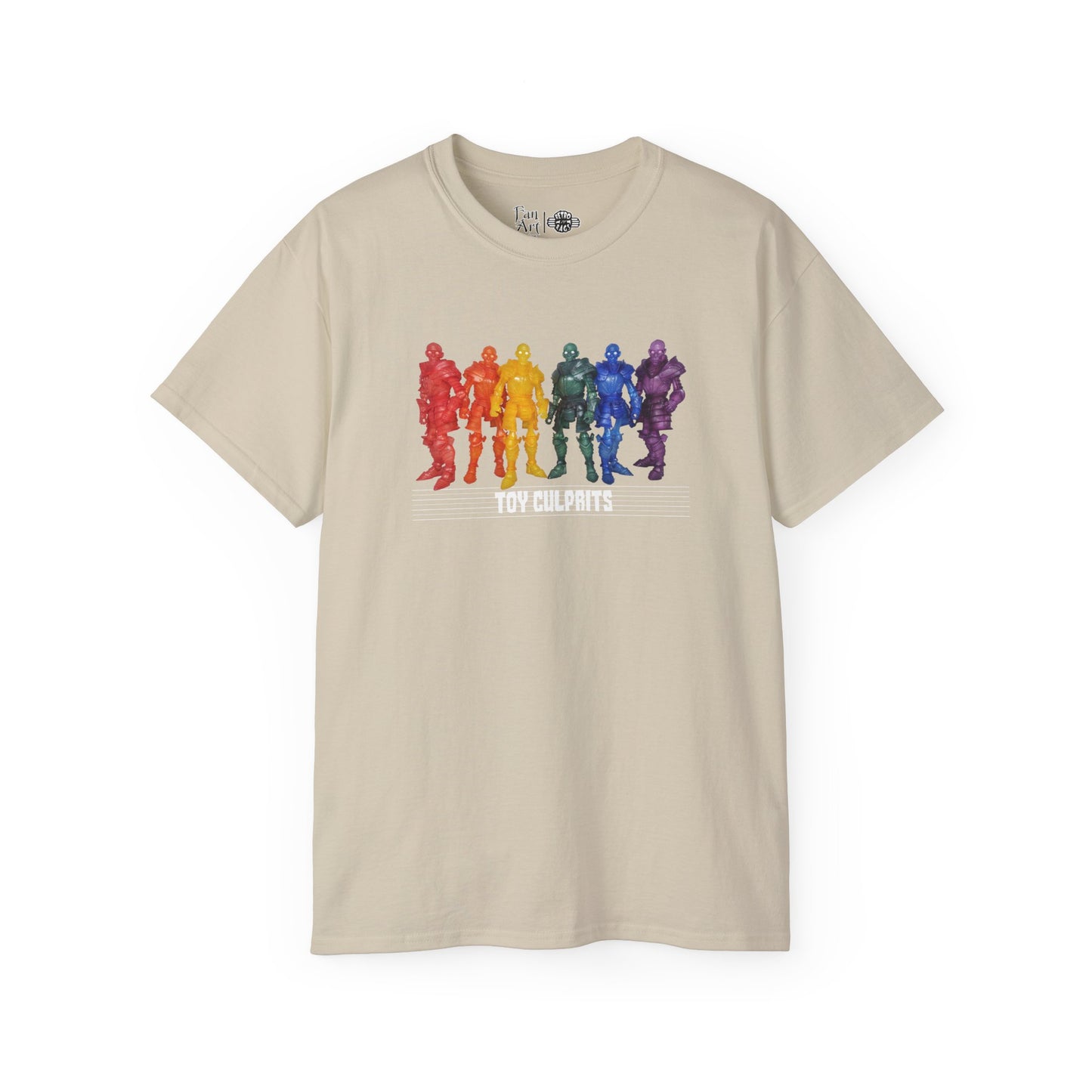 Rainbow Ghosts w/ Toy Culprits White Logo | Mythic Legions | Fan Art | Standard T-Shirt