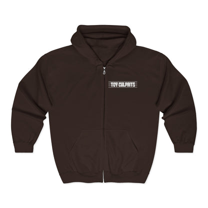 Toy Culprits White Logo | Mythic Legions | Fan Art | Full Zip Hoodie