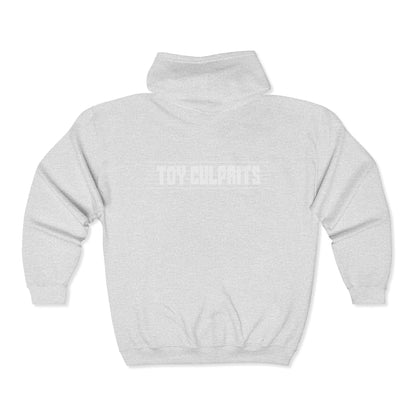 Toy Culprits White Logo | Mythic Legions | Fan Art | Full Zip Hoodie