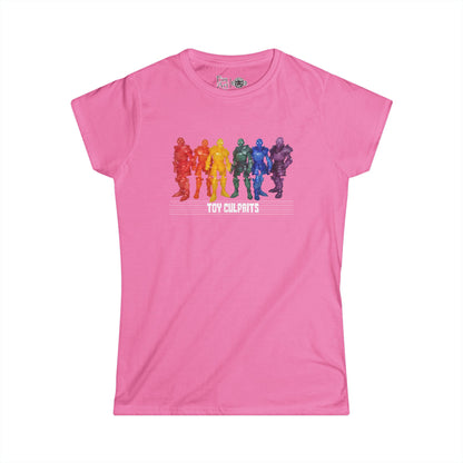 Rainbow Ghosts w/ Toy Culprits White Logo | Mythic Legions | Fan Art | Women's T-Shirt