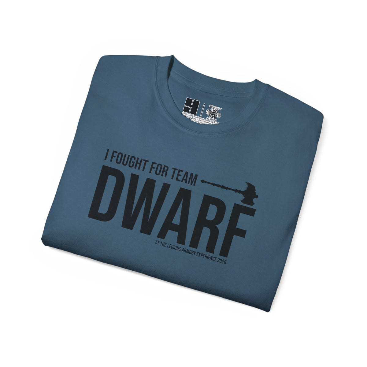 Team Dwarf Legions Con 2026 (Black Logo)  | Mythic Legions | Standard T-Shirt