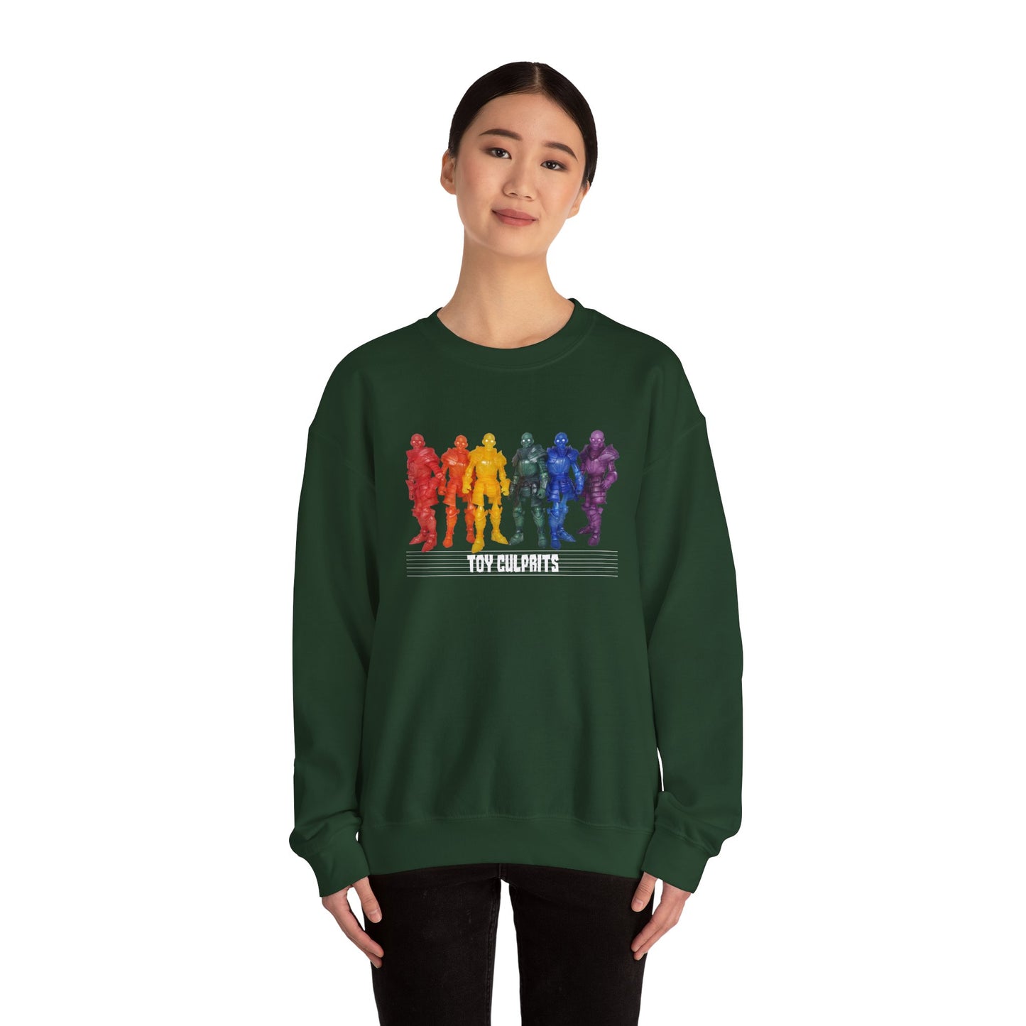 Rainbow Ghosts w/ Toy Culprits White Logo | Mythic Legions | Fan Art | Sweatshirt