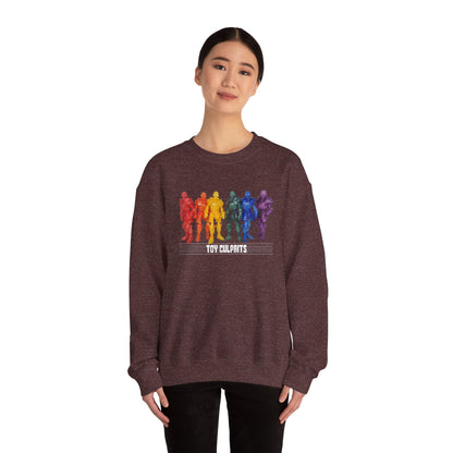 Rainbow Ghosts w/ Toy Culprits White Logo | Mythic Legions | Fan Art | Sweatshirt