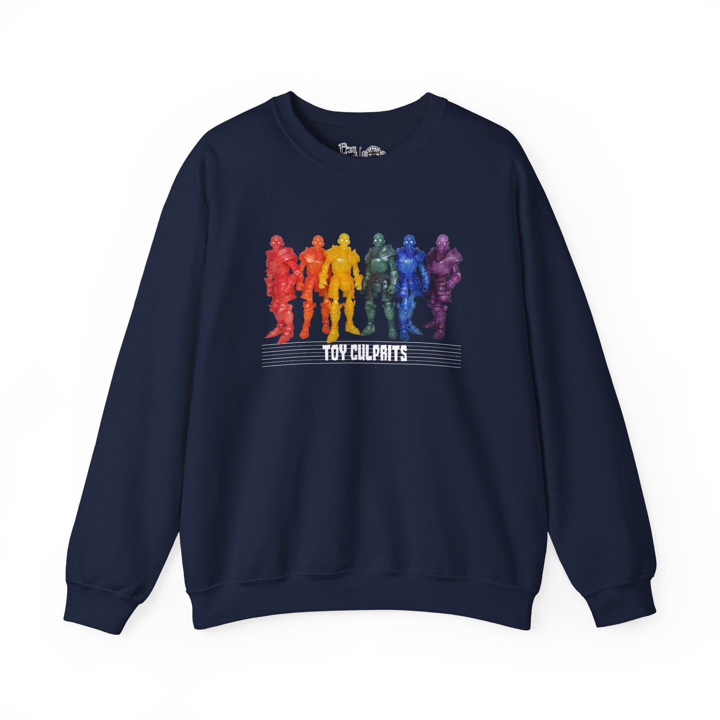 Rainbow Ghosts w/ Toy Culprits White Logo | Mythic Legions | Fan Art | Sweatshirt