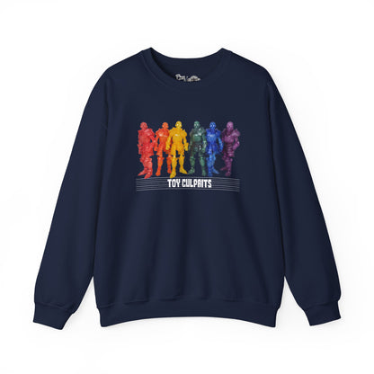 Rainbow Ghosts w/ Toy Culprits White Logo | Mythic Legions | Fan Art | Sweatshirt