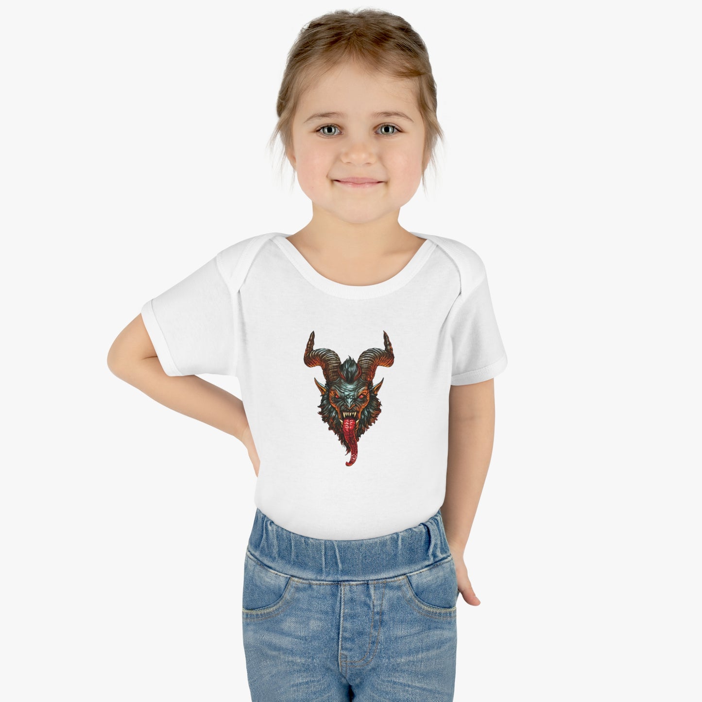 Krampus v1 | Figura Obscura | Baby Bodysuit