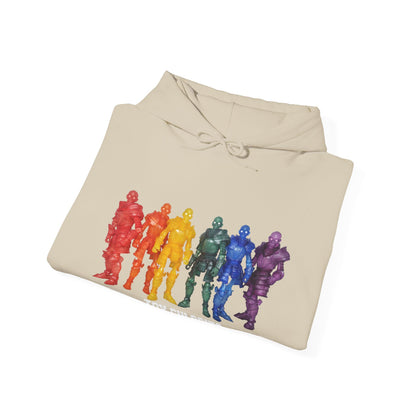 Rainbow Ghosts w/ Toy Culprits White Logo | Mythic Legions | Fan Art | Pullover Hooodie