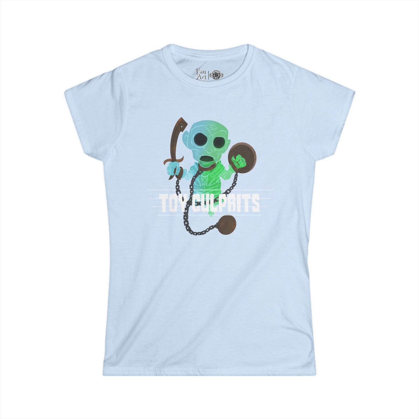 Toy Culprits Blue & Green Ghost | Mythic Legions | Fan Art | Women's T-Shirt