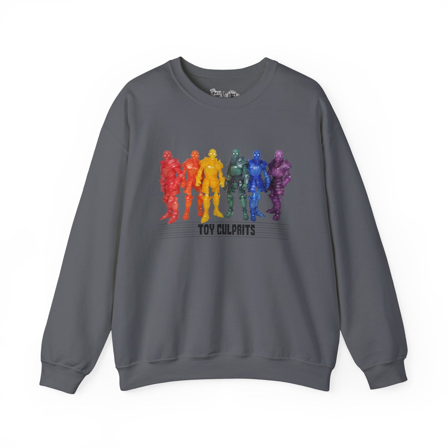 Rainbow Ghosts w/ Toy Culprits Black Logo | Mythic Legions | Fan Art | Sweatshirt