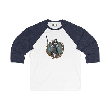 LegionsCon Nymph | Mythic Legions | 3\4 Sleeve Baseball T-Shirt