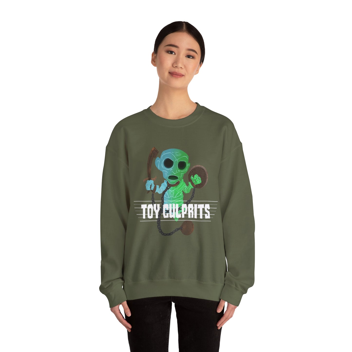 Toy Culprits Blue & Green Ghost | Mythic Legions | Fan Art | Sweatshirt
