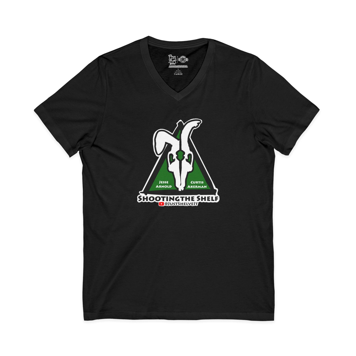 Shooting the Shelf Logo | Mythic Legions | Fan Art | V-Neck T-Shirt
