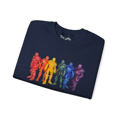 Rainbow Ghosts w/ Toy Culprits Black Logo | Mythic Legions | Fan Art | Sweatshirt
