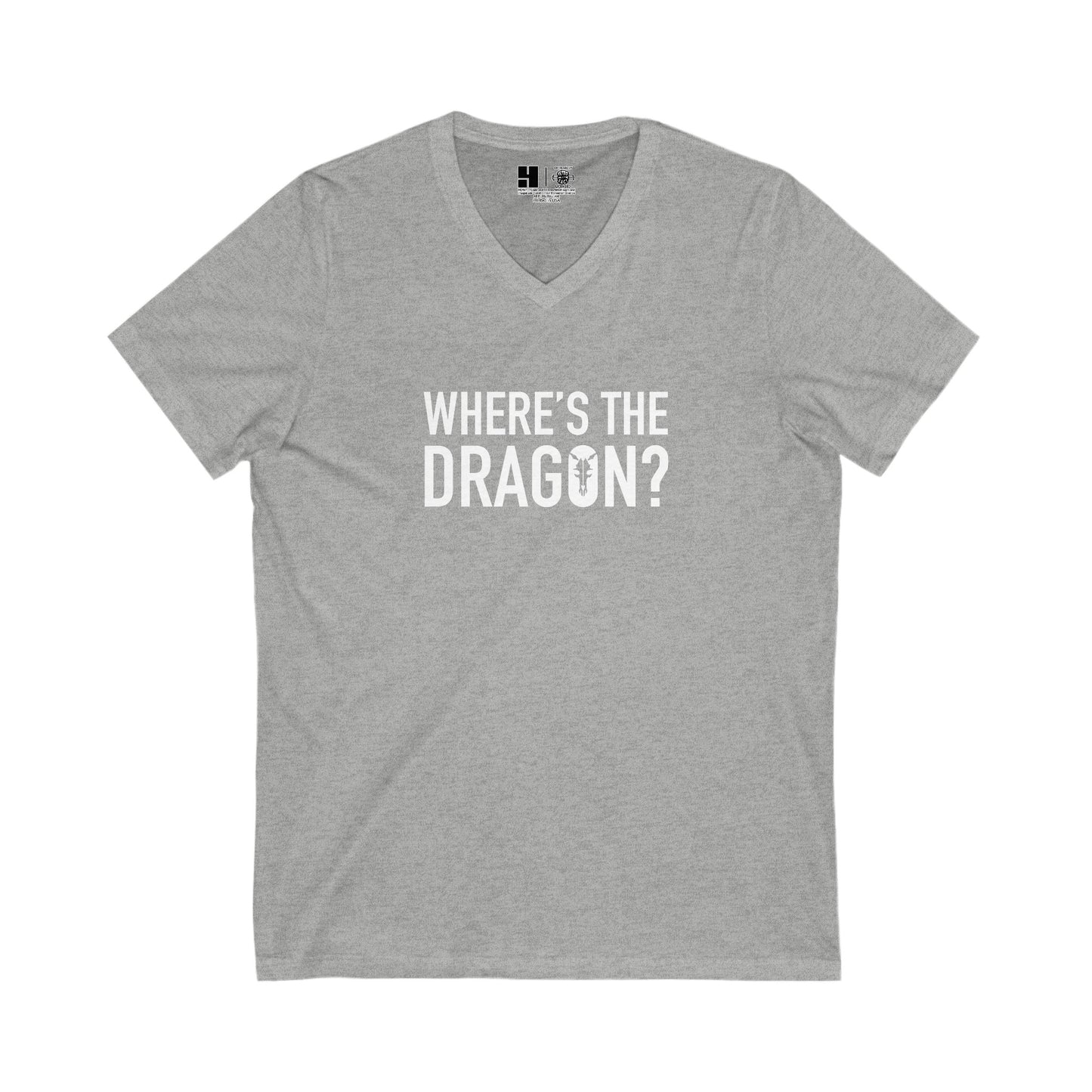 Where's The Dragon | Mythic Legions | V-Neck T-Shirt