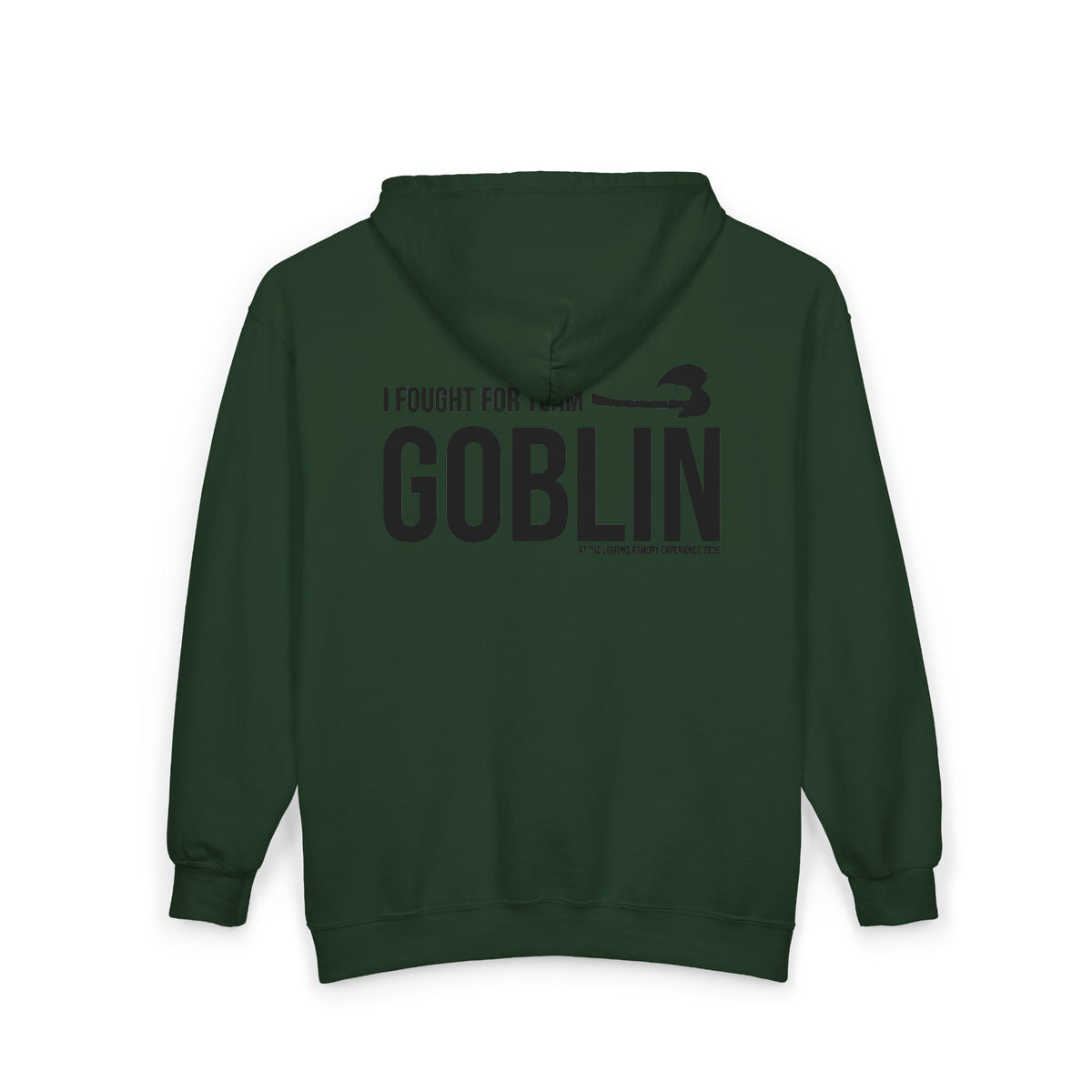 Team Goblin Legions Con 2026 (Black Logo) | Mythic Legions | Full Zip Hoodie
