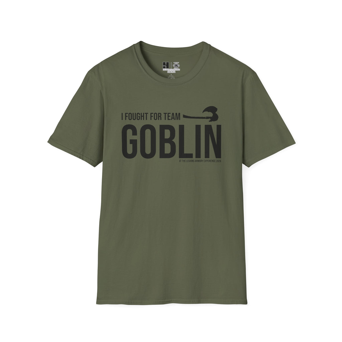 Team Goblin Legions Con 2026 (Black Logo) | Mythic Legions | Soft T-Shirt