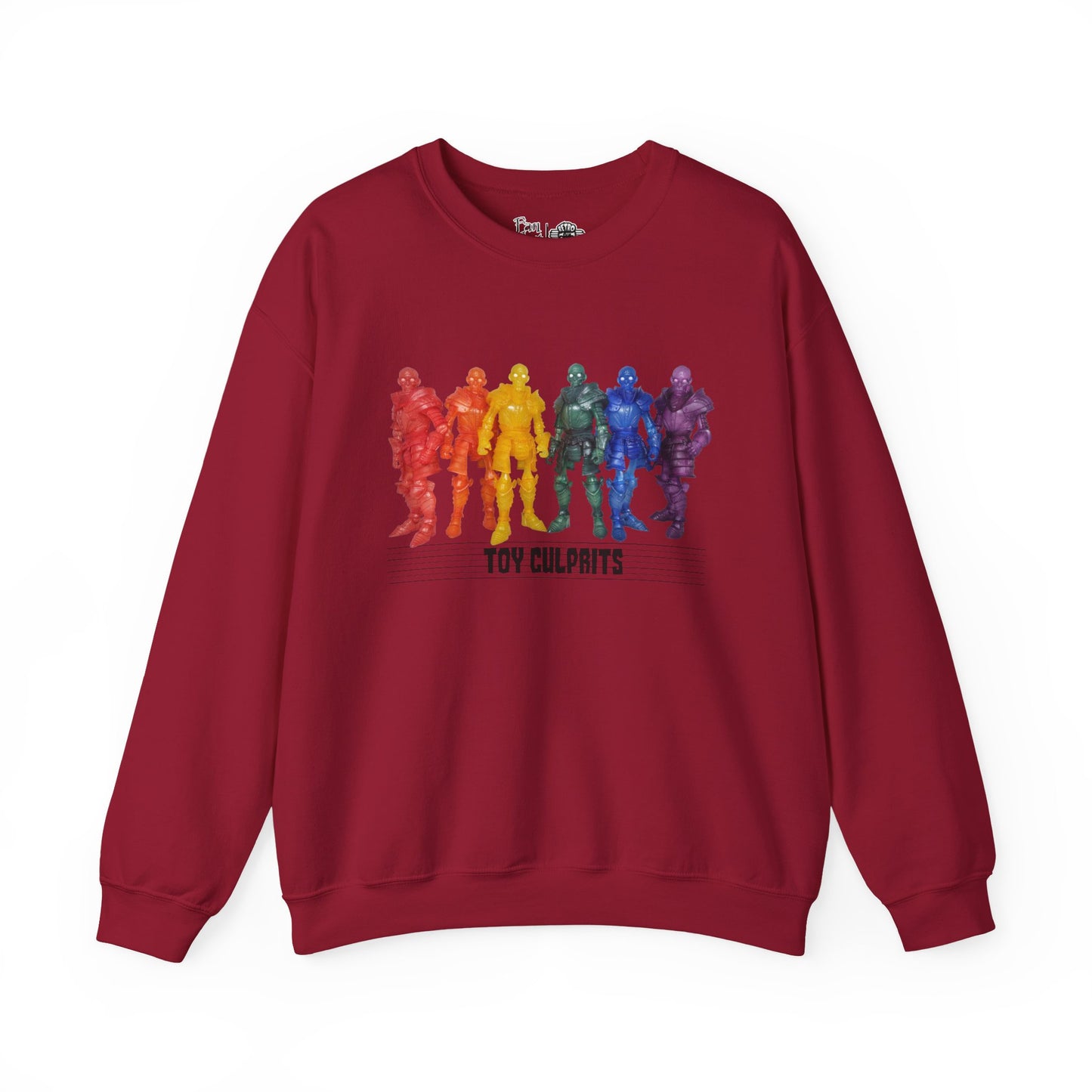 Rainbow Ghosts w/ Toy Culprits Black Logo | Mythic Legions | Fan Art | Sweatshirt