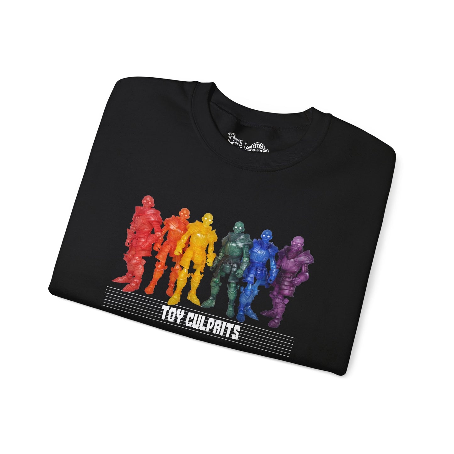 Rainbow Ghosts w/ Toy Culprits White Logo | Mythic Legions | Fan Art | Sweatshirt