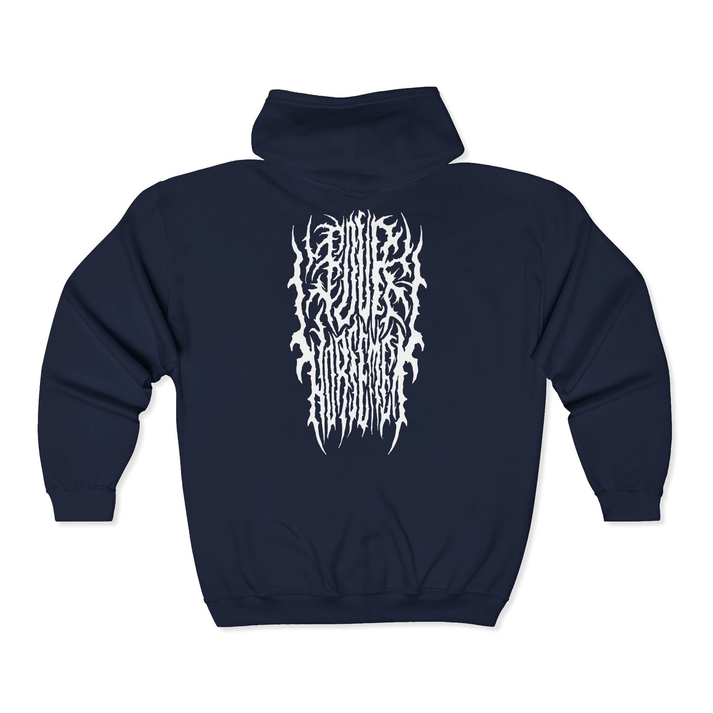 4H Metal Logo White | Mythic Legions | Full Zip Hoodie
