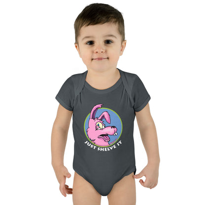 Just Shelve It Logo | Mythic Legions | Fan Art | Baby Bodysuit