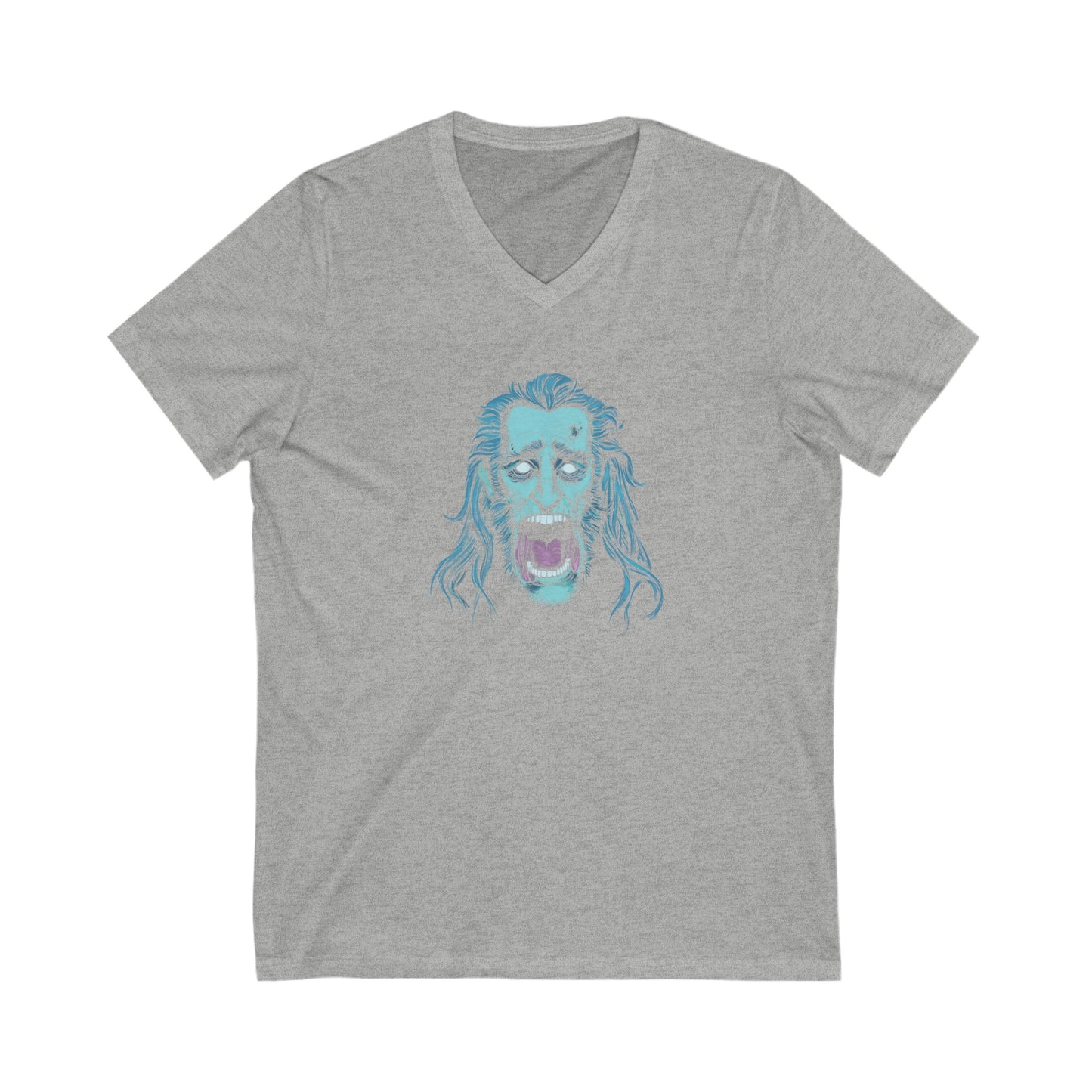 Jacob Marley | Blue/White | Figura Obscura | V-Neck T-Shirt