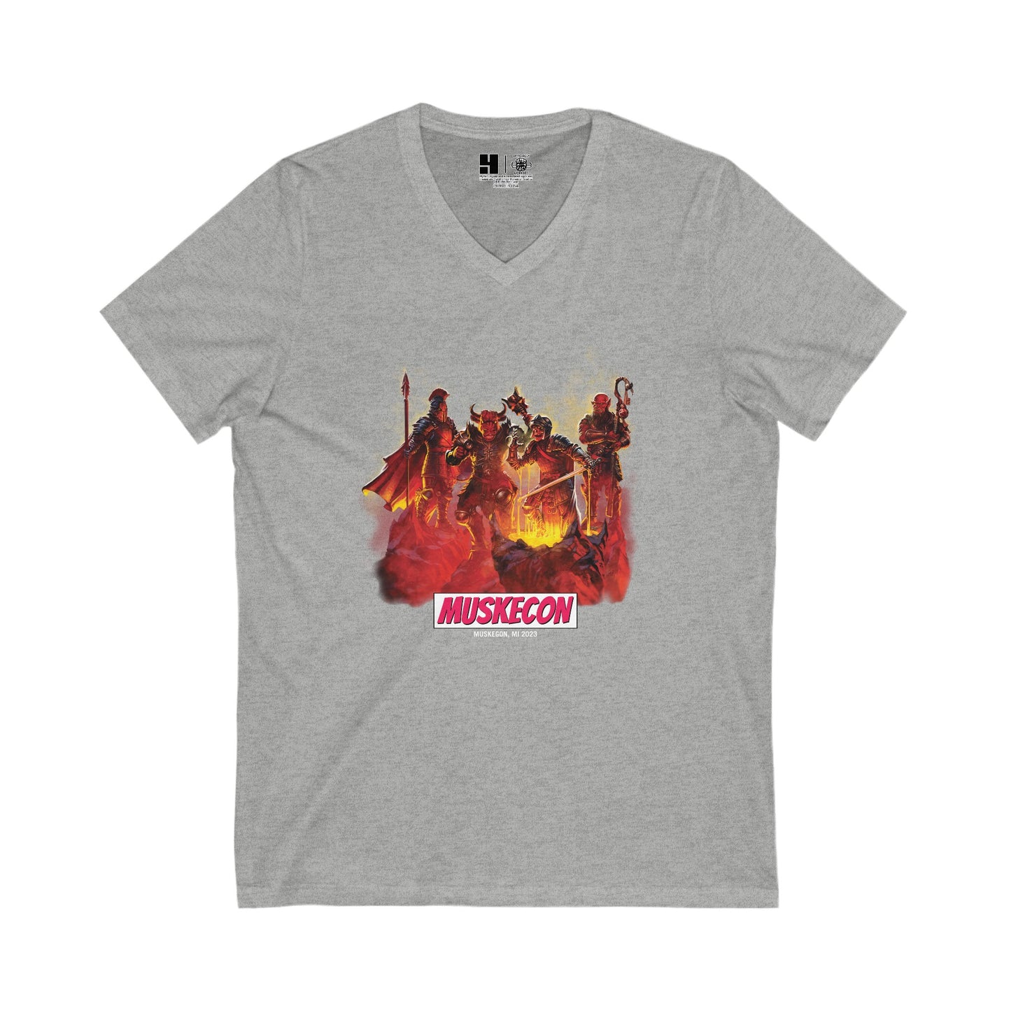 Furious Four | MuskeCon | Mithic Legions | V-Neck T-Shirt