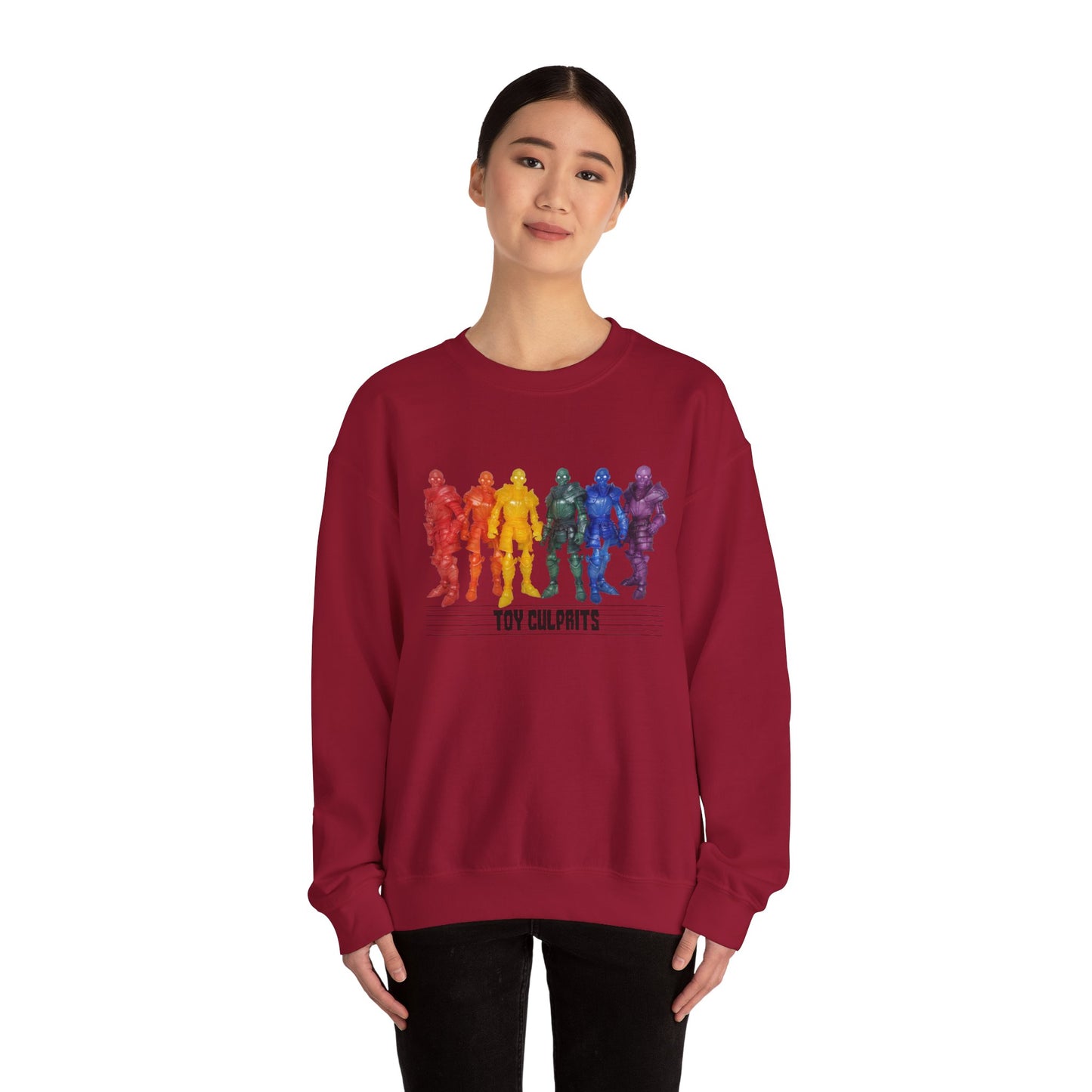 Rainbow Ghosts w/ Toy Culprits Black Logo | Mythic Legions | Fan Art | Sweatshirt