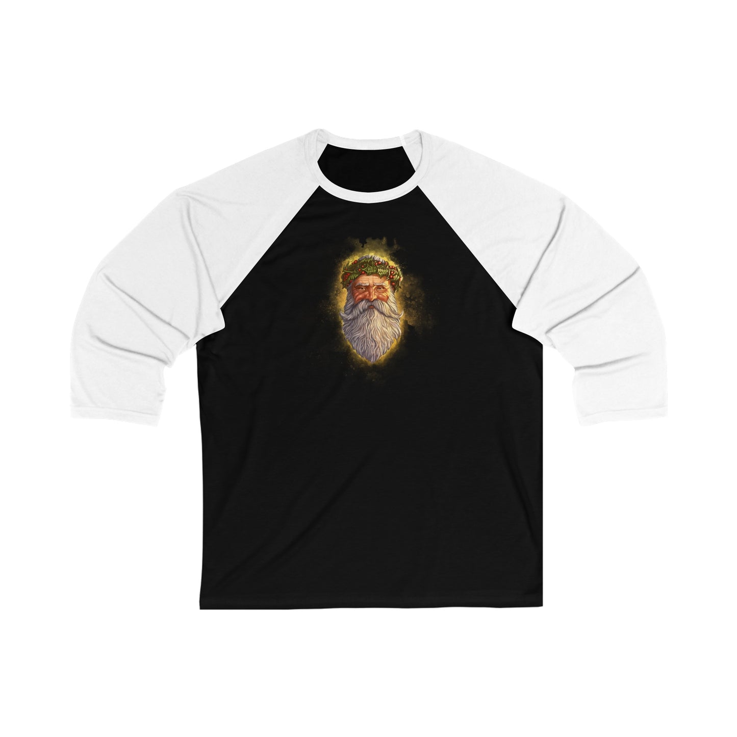 Father Christmas v2 | Figura Obscura | 3\4 Sleeve Baseball T-Shirt