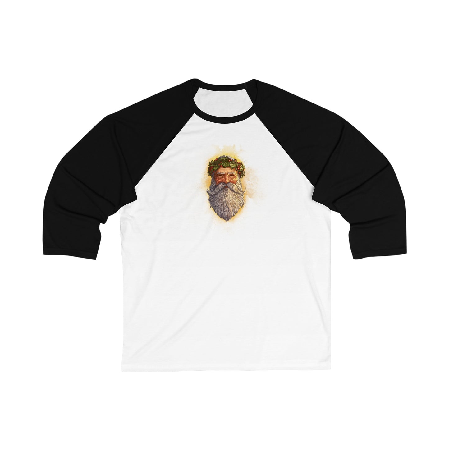 Father Christmas v2 | Figura Obscura | 3\4 Sleeve Baseball T-Shirt