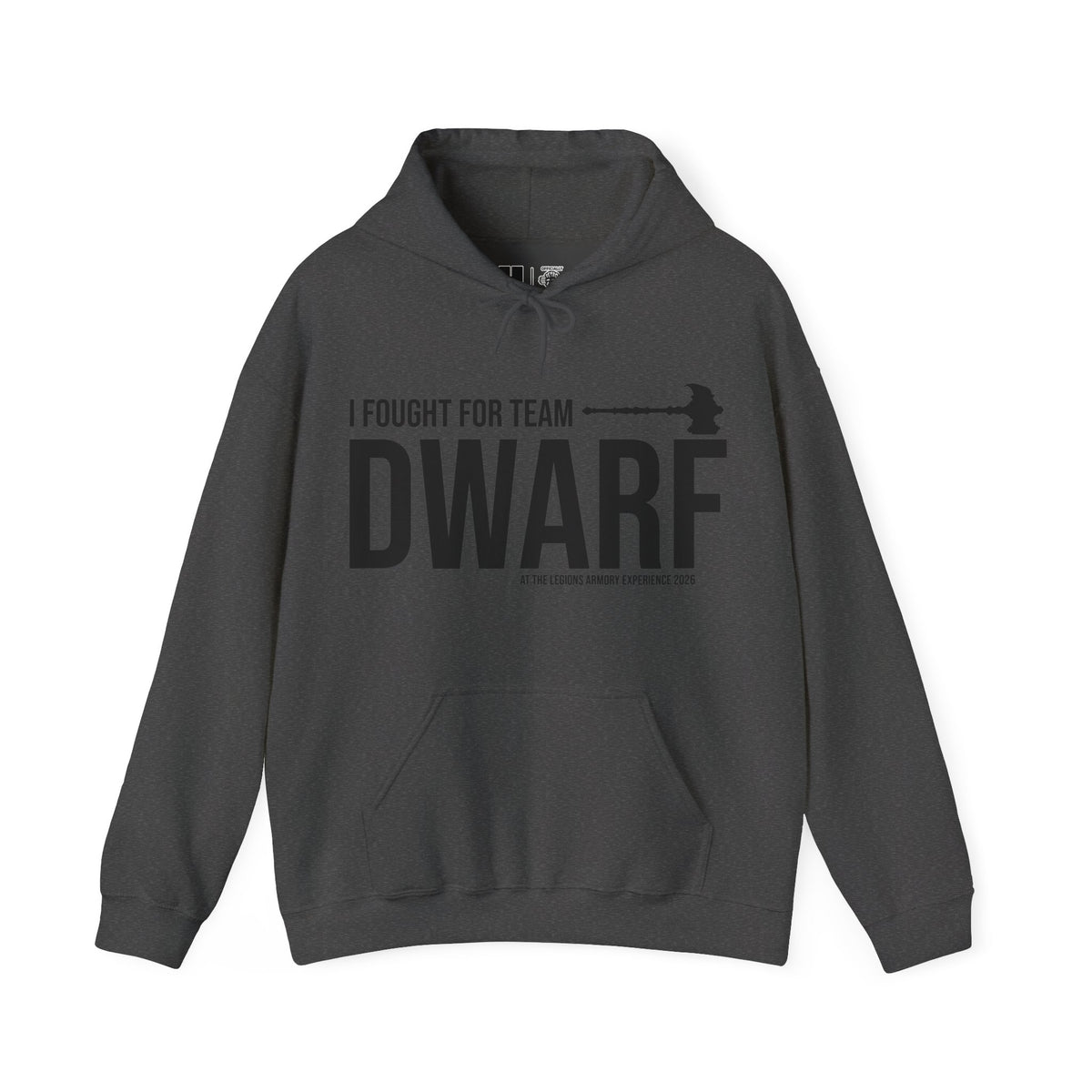 Team Dwarf Legions Con 2026 (Black Logo) | Mythic Legions | Pullover Hooodie