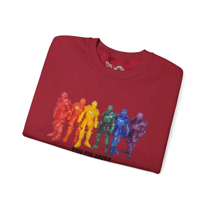 Rainbow Ghosts w/ Toy Culprits Black Logo | Mythic Legions | Fan Art | Sweatshirt