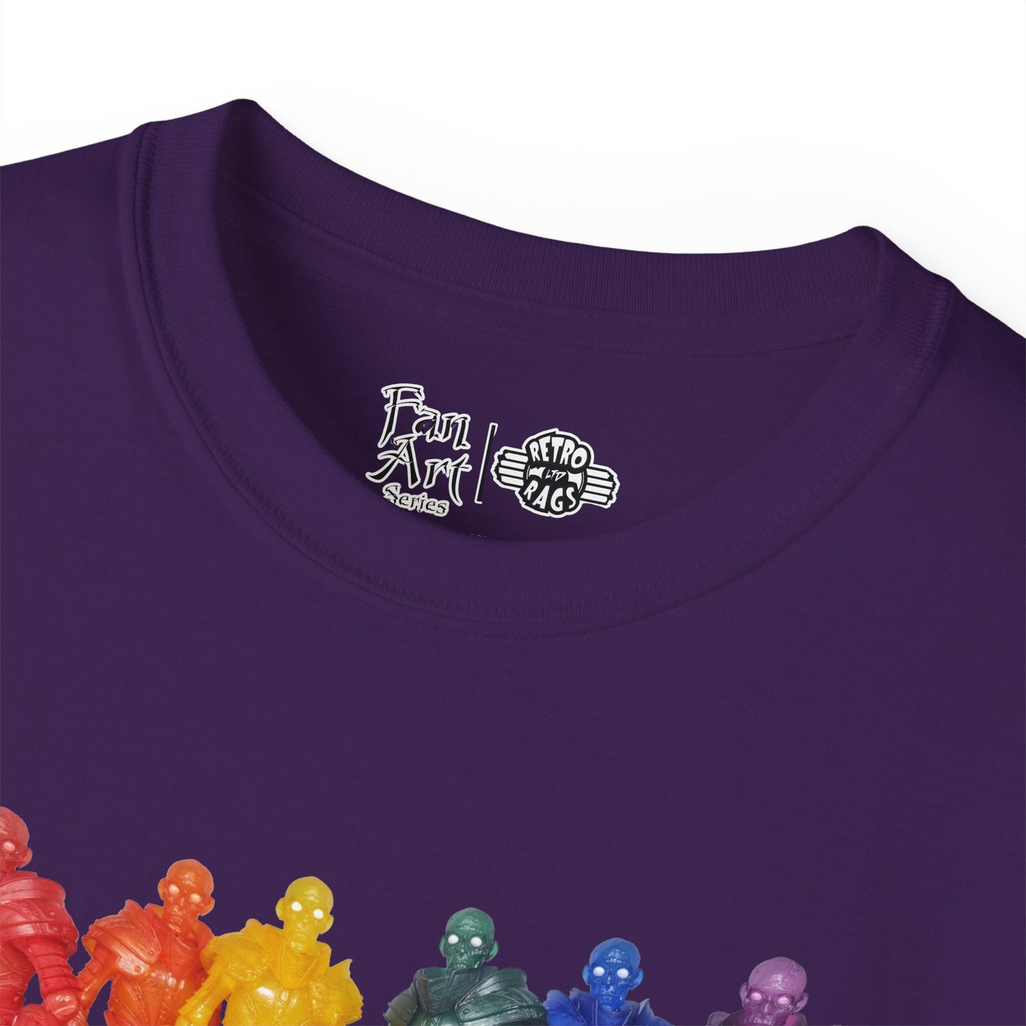 Rainbow Ghosts w/ Toy Culprits White Logo | Mythic Legions | Fan Art | Standard T-Shirt