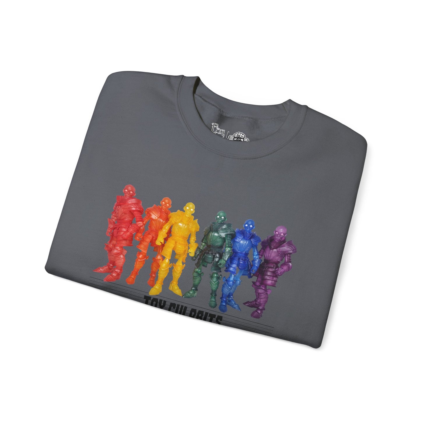 Rainbow Ghosts w/ Toy Culprits Black Logo | Mythic Legions | Fan Art | Sweatshirt