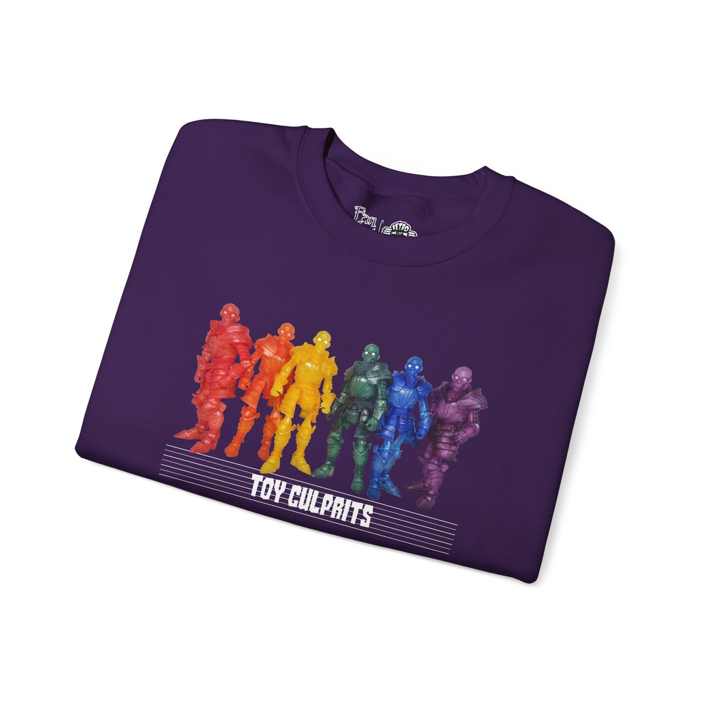 Rainbow Ghosts w/ Toy Culprits White Logo | Mythic Legions | Fan Art | Sweatshirt
