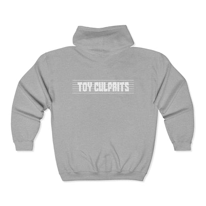 Toy Culprits White Logo | Mythic Legions | Fan Art | Full Zip Hoodie