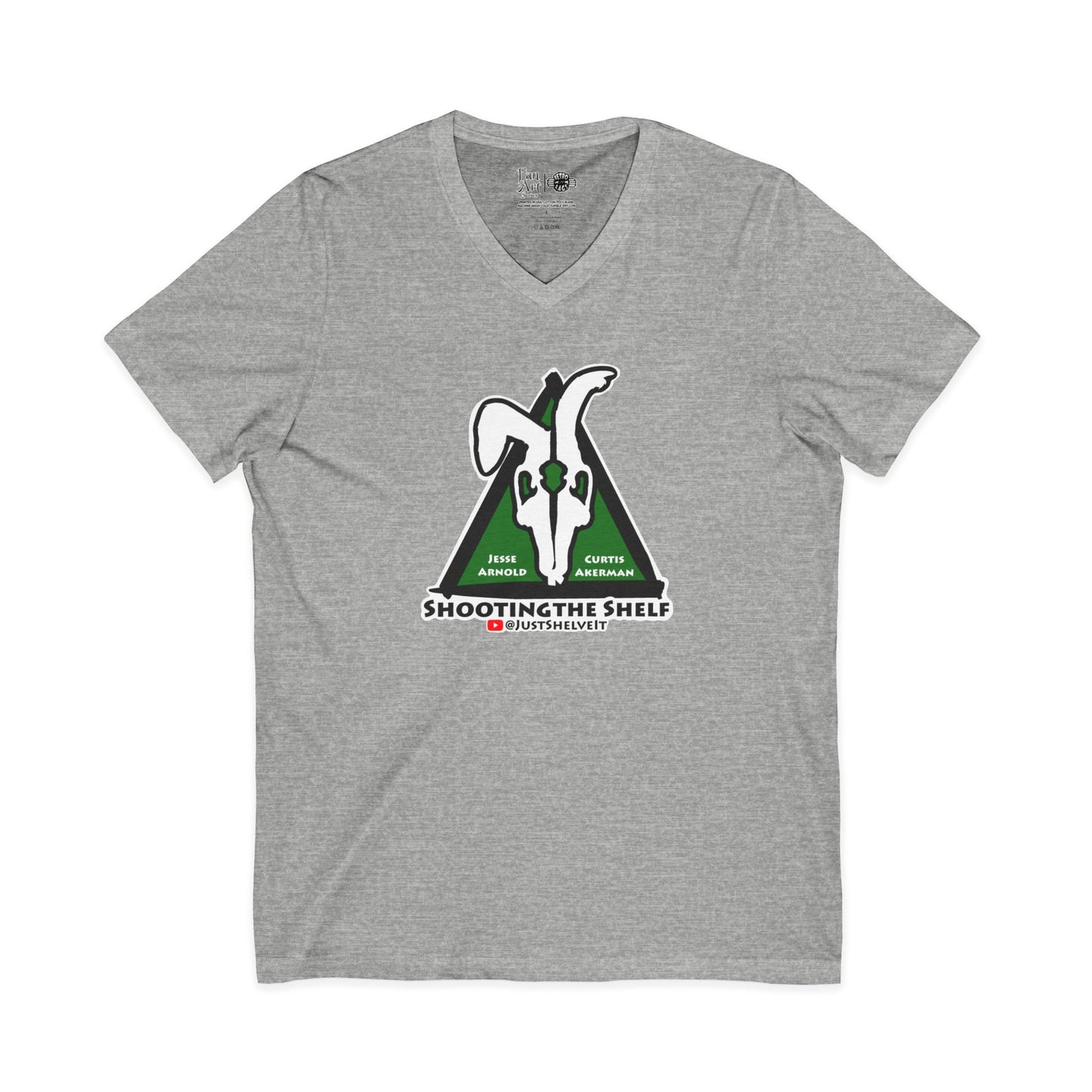 Shooting the Shelf Logo | Mythic Legions | Fan Art | V-Neck T-Shirt