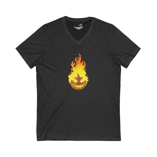 Headless Horseman, The | Orange | Figura Obscura | V-Neck T-Shirt