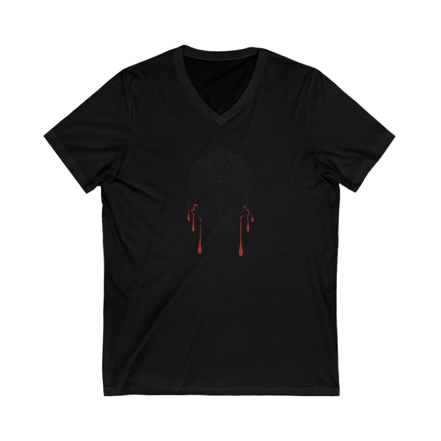 Masque of the Red Death, The | Black/Red | Figura Obscura | V-Neck T-Shirt