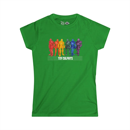 Rainbow Ghosts w/ Toy Culprits White Logo | Mythic Legions | Fan Art | Women's T-Shirt
