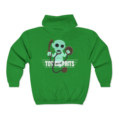 Toy Culprits Green Ghost | Mythic Legions | Fan Art | Full Zip Hoodie